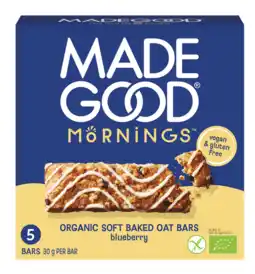 De Online Drogist MadeGood Mornings Blueberry Soft Baked Oat Bars aanbieding