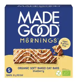 De Online Drogist MadeGood Mornings Blueberry Soft Baked Oat Bars aanbieding