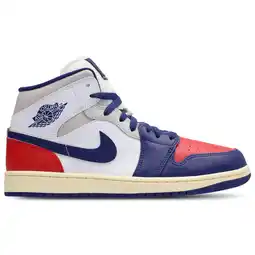Foot Locker Jordan Aj1 Mid Sneakers Heren - Wit - Maat 40 - Leer, Synthetisch aanbieding
