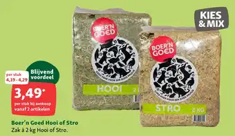 Maxi Zoo Boer'n Goed Hooi of Stro aanbieding