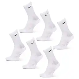 Foot Locker Nike Kids Crew 6 Pack Sokken Unisex - Wit - Maat 34 - 38 - Katoen aanbieding