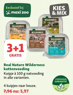 Maxi Zoo Real Nature Wilderness kattenvoeding aanbieding