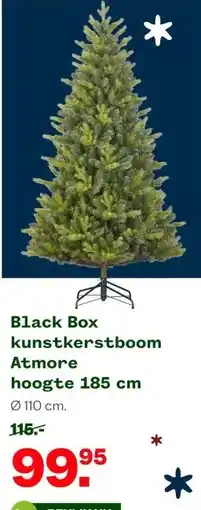 Welkoop Black Box kunstkerstboom aanbieding