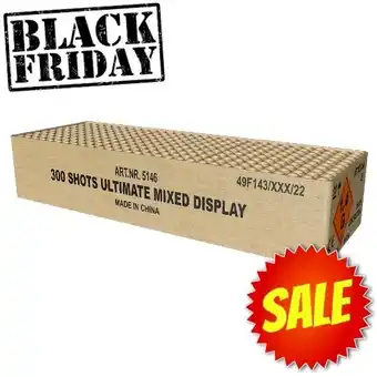 Huisman Vuurwerk 300sh. Ultimate Mixed Display Black Friday Deal aanbieding