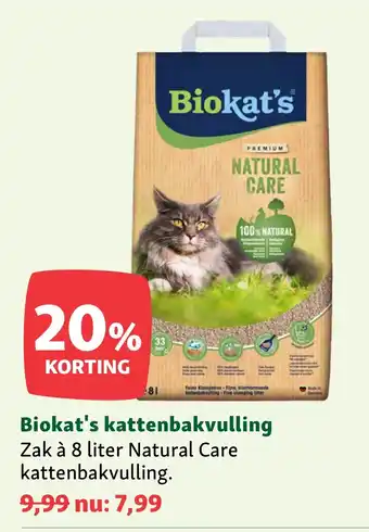 Maxi Zoo Biokat's kattenbakvulling aanbieding