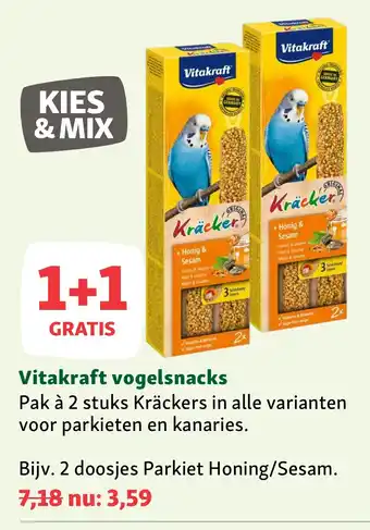 Maxi Zoo Vitakraft vogelsnacks aanbieding