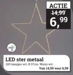 Tuincentrum Osdorp Led ster metaal aanbieding
