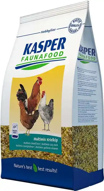 Intratuin Kasper Faunafood kippenvoer Multimix Krielkip 4 kg aanbieding