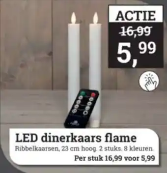 Tuincentrum Osdorp Led dinerkaars flame aanbieding