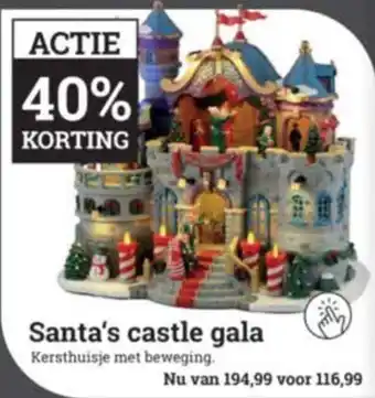 Tuincentrum Osdorp Santa's castle gala aanbieding