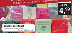 Tuincentrum Osdorp Tegeltje met tekst aanbieding