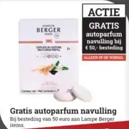 Tuincentrum Osdorp Gratis autoparfum navulling aanbieding