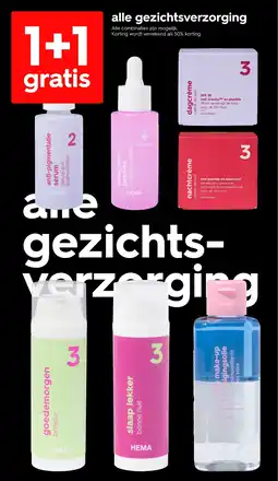 HEMA Alle gezichtsverzorging aanbieding