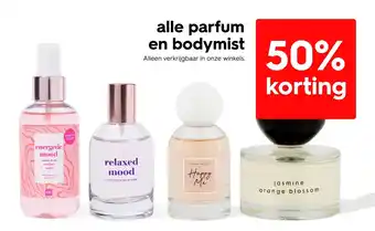 HEMA Alle parfum en bodymist aanbieding