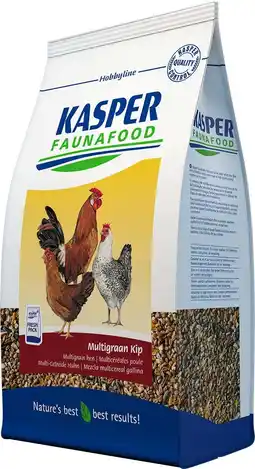 Intratuin Kasper Faunafood kippenvoer Multigraan Kip 4 kg aanbieding
