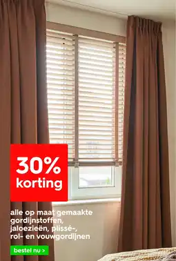 HEMA Alle op maat gemaakte gordijnstoffen jaloezieën plissé rol en vouwgordijnen aanbieding