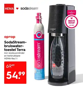HEMA Sodastream bruiswater toestel terra aanbieding