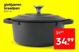 HEMA Gietijzeren braadpan aanbieding