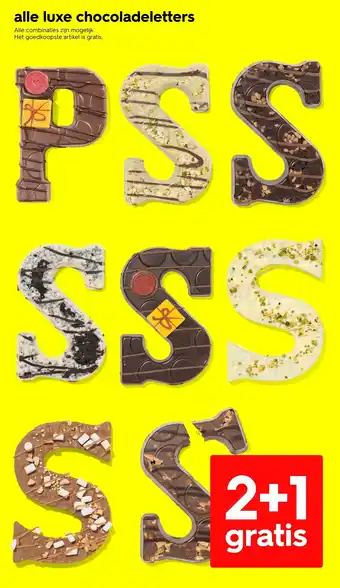 HEMA Alle luxe chocoladeletters aanbieding