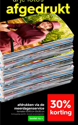 HEMA Afdrukken via de meerdagenservice aanbieding