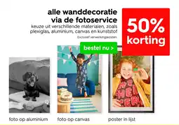 HEMA Alle wanddecoratie via de fotoservice aanbieding