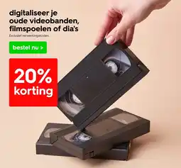 HEMA Digitaliseer je oude videobanden filmspoelen of dia's aanbieding