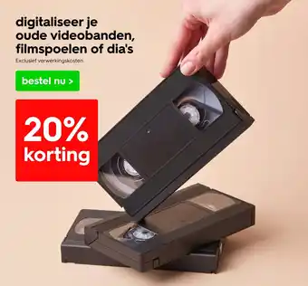 HEMA Digitaliseer je oude videobanden filmspoelen of dia's aanbieding