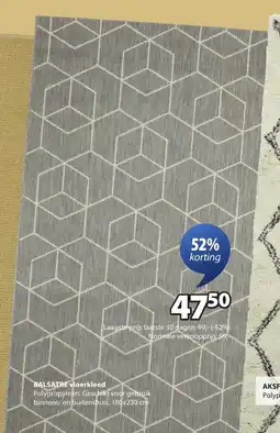 Jysk Balsatre vloerkleed aanbieding