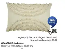 Jysk Gravmyrt sierkussen aanbieding