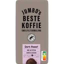 Jumbo Jumbo's Beste Koffie Snelfiltermaling Dark Roast 500 g aanbieding