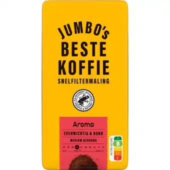 Jumbo Jumbo's Beste Koffie Snelfiltermaling Aroma 500 g aanbieding
