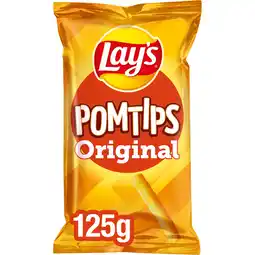Jumbo Lay's Pomtips Naturel Chips 125 gr aanbieding