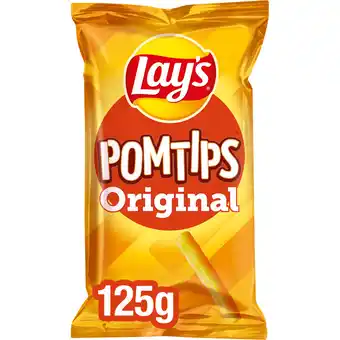 Jumbo Lay's Pomtips Naturel Chips 125 gr aanbieding