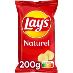 Jumbo Lay's Naturel Chips 200 gr aanbieding