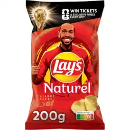 Jumbo Lay's Naturel Chips 200 gr aanbieding