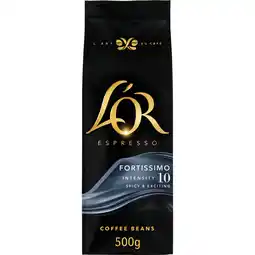 Jumbo L'OR Espresso Fortissimo Koffiebonen 500 g aanbieding