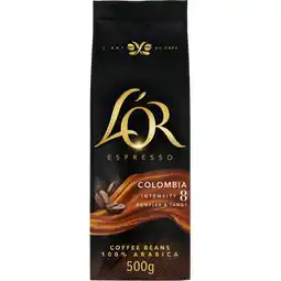 Jumbo L'OR Espresso Origins Colombia Koffiebonen 500 g aanbieding