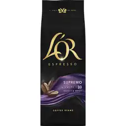 Jumbo L'OR Espresso Supremo Roasty & Sweet Coffee Beans 500 g aanbieding