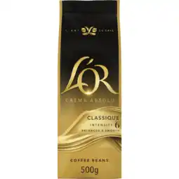 Jumbo L'OR Crema Classique Koffiebonen 500 g aanbieding