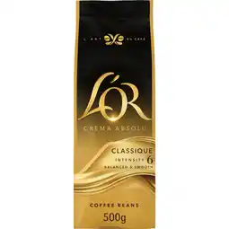 Jumbo L'OR Crema Classique Koffiebonen 500 g aanbieding