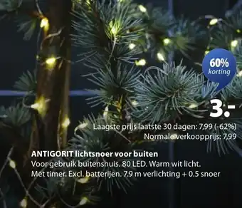 Jysk Antigorit lichtsnoer voor buiten aanbieding