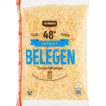 Jumbo Jumbo Geraspte Kaas Belegen 48+ Voordeelverpakking 300 g aanbieding