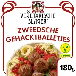 Jumbo De Vegetarische Slager Zweedsche Gehacktballetjes Vegan 180 g aanbieding