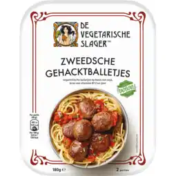Jumbo De Vegetarische Slager Zweedsche Gehacktballetjes Vegan 180 g aanbieding