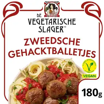 Jumbo De Vegetarische Slager Zweedsche Gehacktballetjes Vegan 180 g aanbieding