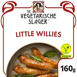 Jumbo De Vegetarische Slager Little Willies Vegan 160 g aanbieding