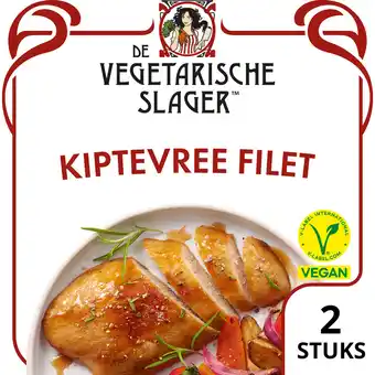 Jumbo De Vegetarische Slager Kiptevree Filet Vegan 180 g aanbieding