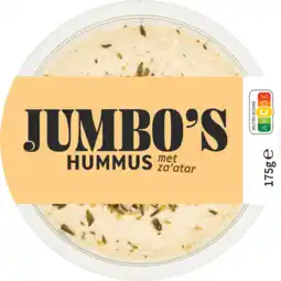 Jumbo Jumbo's Hummus met Za'atar 175 g aanbieding