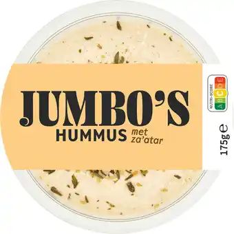 Jumbo Jumbo's Hummus met Za'atar 175 g aanbieding