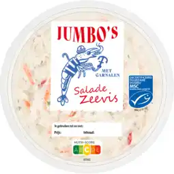 Jumbo Jumbo's Salade Zeevis met Garnalen 125 g aanbieding